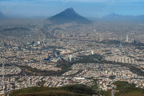 Mexico, aerial view on Monterrey