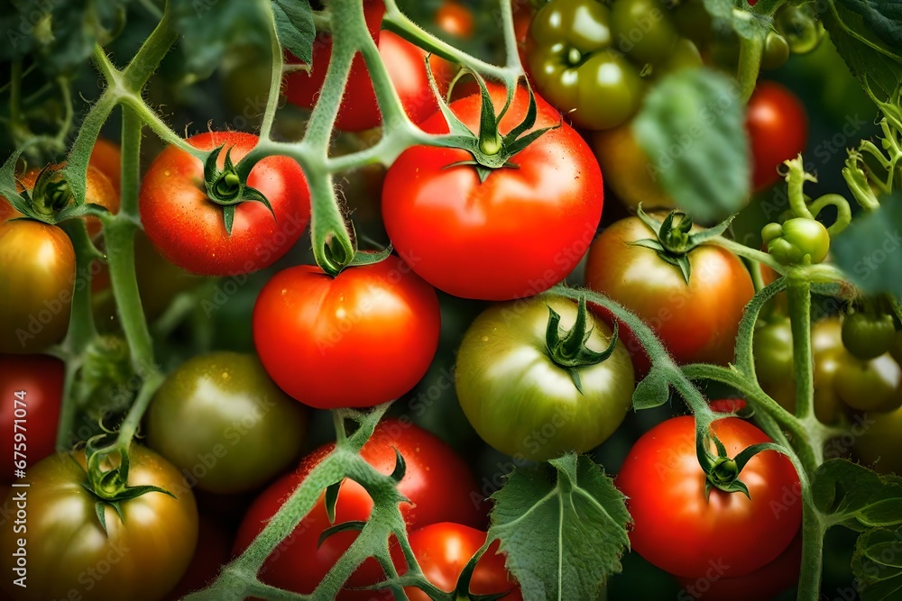 tomatoes on the vine