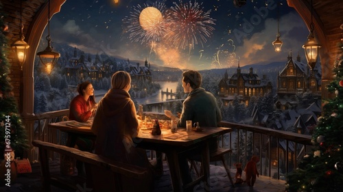 New years eve fireworks © MainkreArt