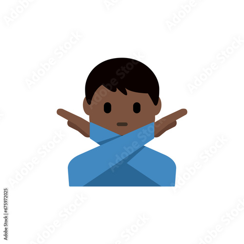 Man Gesturing No