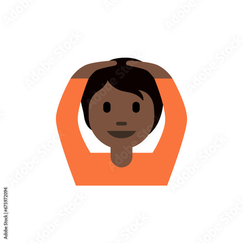 Person Gesturing OK Dark-Skin