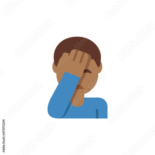 Man Facepalming Medium-Dark 
