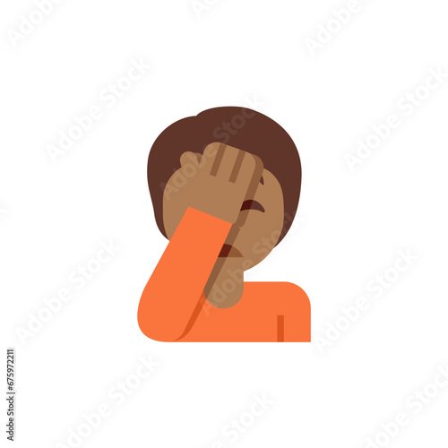 Person Facepalming Medium Dark 