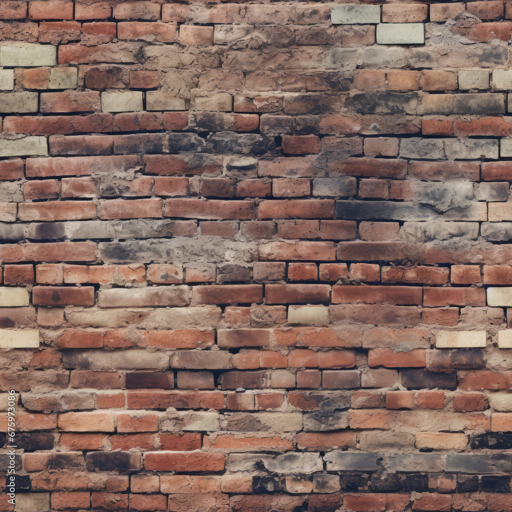 Weathered Bricks: Seamless Texture Pattern Weathered Bricks: Seamless Texture Pattern