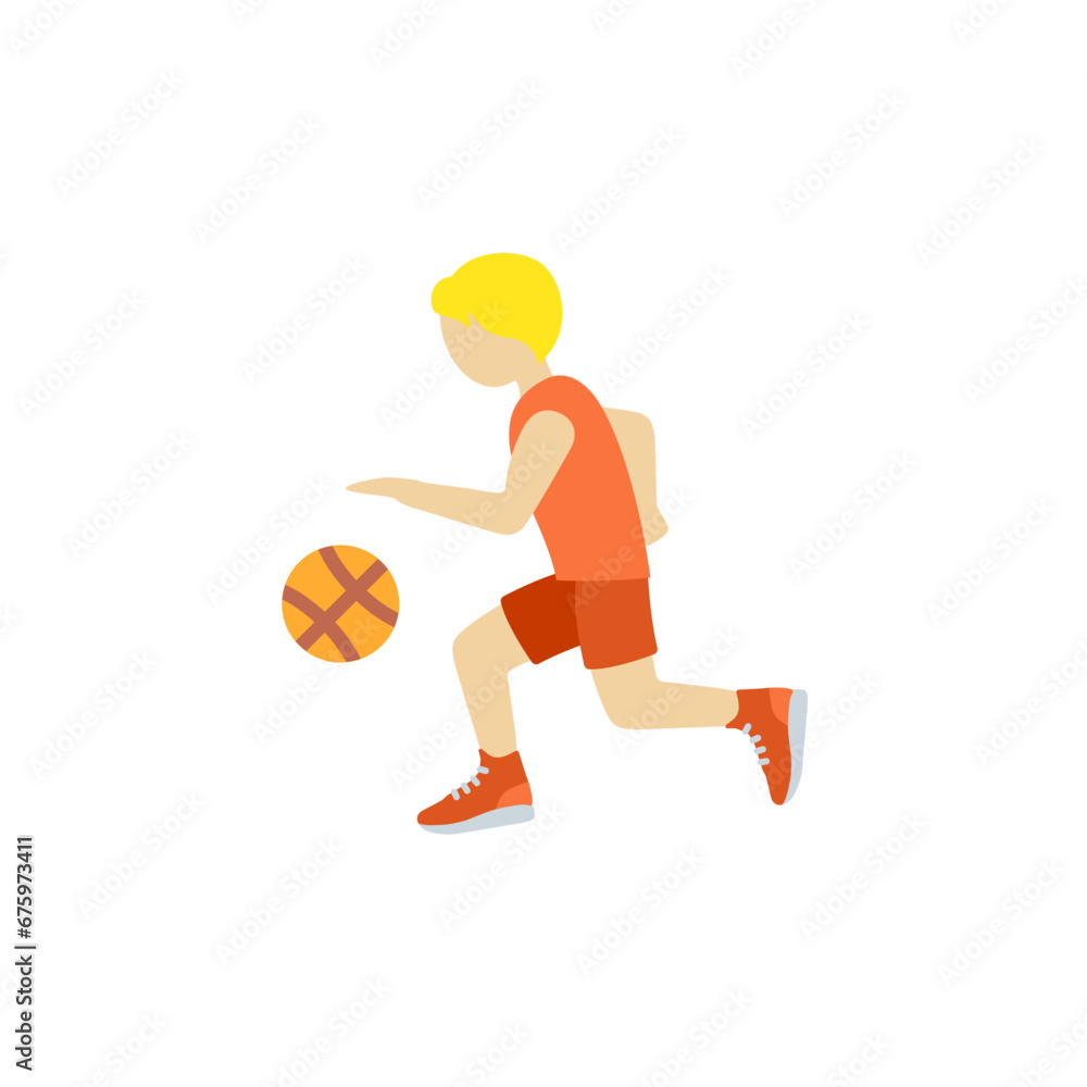 Fototapeta premium Person Bouncing Ball Medium-Light