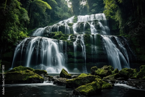 Beautiful waterfall © FryArt Studio