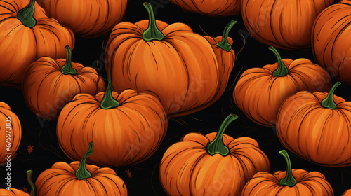 Halloween Jack-o -Lantern on a Spooky Background  Perfect for Festive Seasonal Stock Designs.