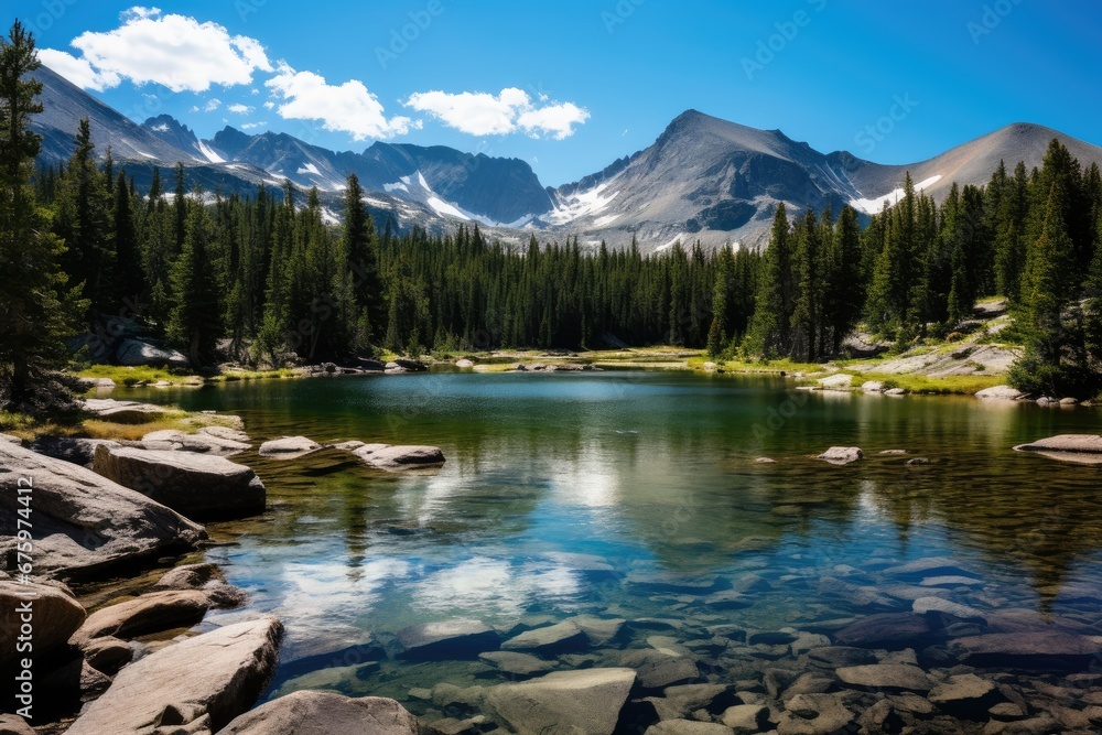 lake in the Rocky Mountains