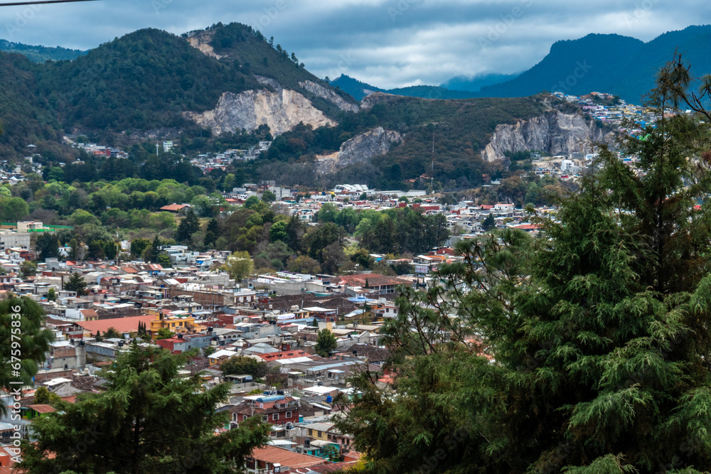 Fototapeta premium Mexico, aerial view on San Cristobal de las Casas