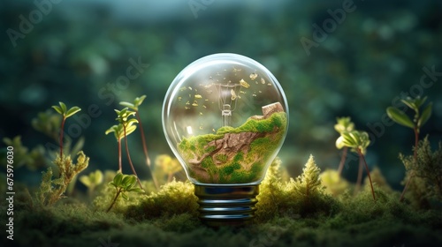 ecological concept, symbolizing renewable energy, bio energy photo