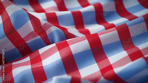 photo shot of checked fabric , tablecloth texture