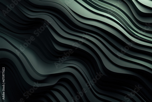 Abstract Dark Grey Wallpaper with Dark Green Lines
