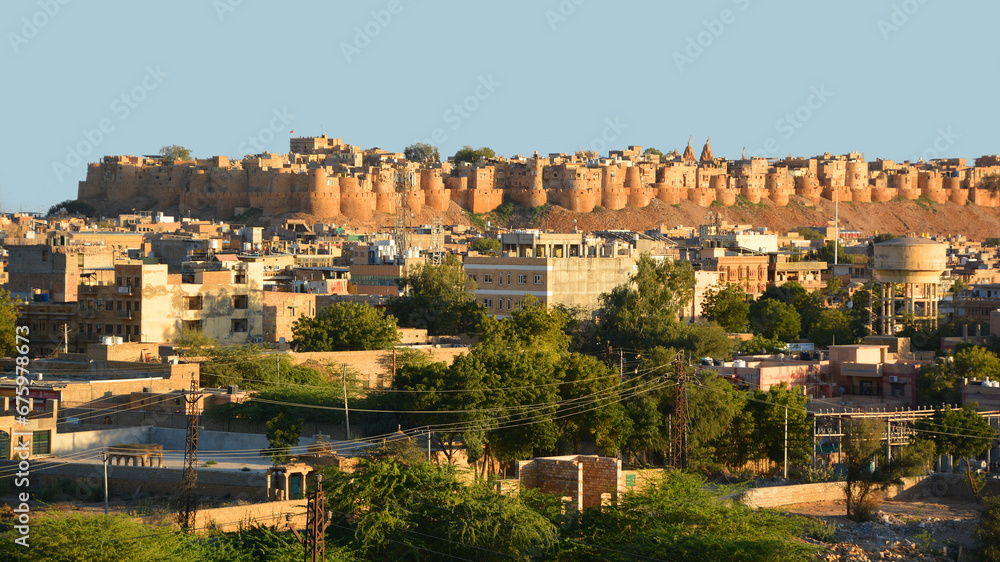 Jaisalmer Fort in the city of Jaisalmer, in the Indian state of Rajasthan India. It is believed to be one of the very few 