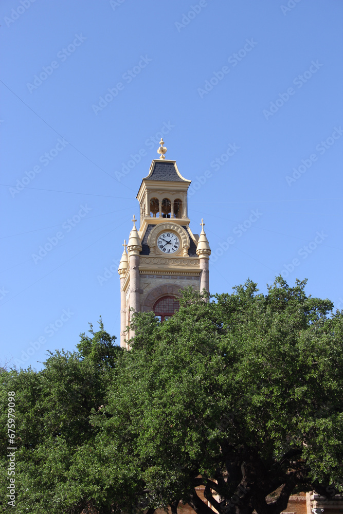 Obraz premium Historic Llano County Courthouse Located in Downtown Llano TX