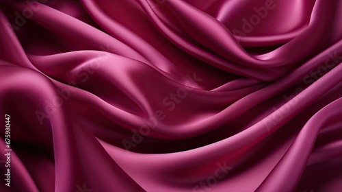  a close up of a pink fabric with a very long, wavy, flowing fabric in the center of the image. generative ai