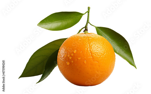 Tangerine on Transparent Background