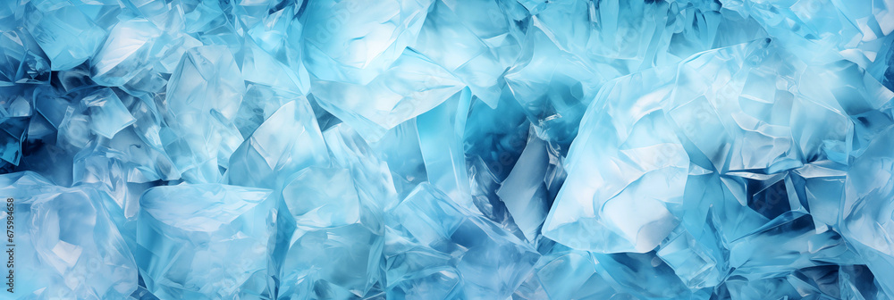 Blue ice texture. Banner image. AI generated content. Blue ice texture. Banner image. AI generated content.