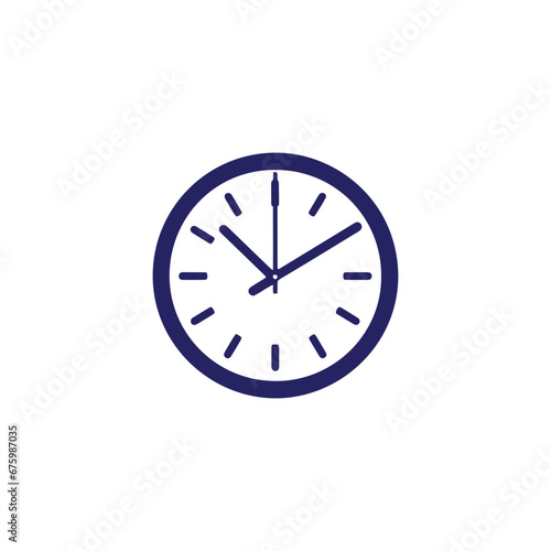 Fototapeta Naklejka Na Ścianę i Meble -  Logo of watch icon vector silhouette isolated watch concept