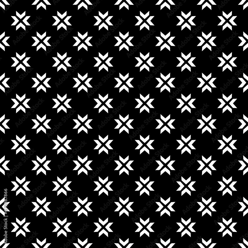 Black and white seamless abstract pattern. Background and backdrop. Grayscale ornamental design. Mosaic ornaments. Vector graphic illustration. EPS10. Black and white seamless abstract pattern. Background and backdrop. Grayscale ornamental design. Mosaic ornaments. Vector graphic illustration. EPS10.