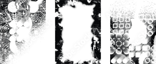 Wallpaper Mural Grunge Urban Backgrounds set.Texture Vector.Dust Overlay Distress Grain ,Simply Place illustration over any Object to Create grungy Effect .abstract,splattered , dirty, texture for your design.  Torontodigital.ca