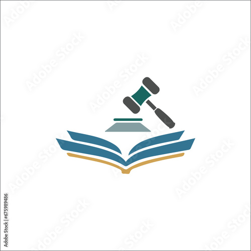 unique law firm, attorney lawyer, advocate and minimalist logo