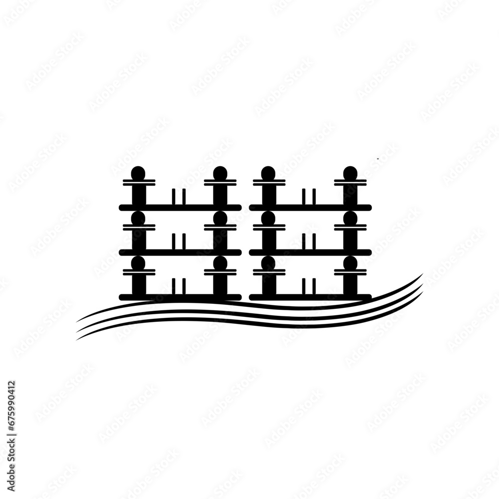 electricity pole icon illustration vector image of power pole logo