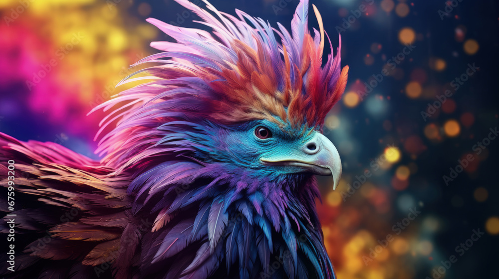 Mystical Creature: A Colorful Stunning Mythical Animal, Ideal for Screensavers and Desktop Backgrounds Mystical Creature: A Colorful Stunning Mythical Animal, Ideal for Screensavers and Desktop Backgrounds
