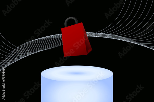 Elegant backgrounds and podiums for promotional events look classy.