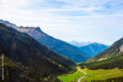Austrian Alps mountains. Beautiful landscape scene. Travels concept © T.Den_Team