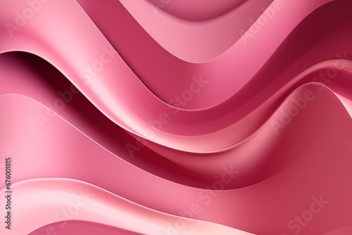 Metallic abstract wavy liquid pink background layout design tech innovation, Warped metallic stripes. Elegant backdrop. photo