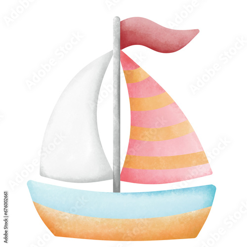Watercolor Sailboat