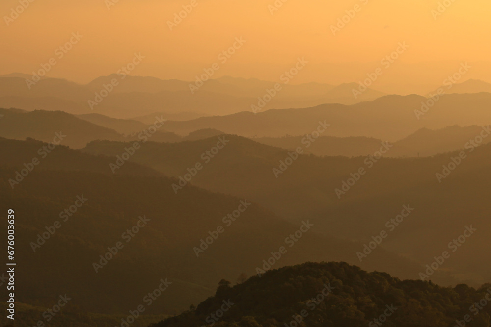 Doi Sam Muen viewpoint Doi Inthanon National Park Chiang Mai Province, Thailand