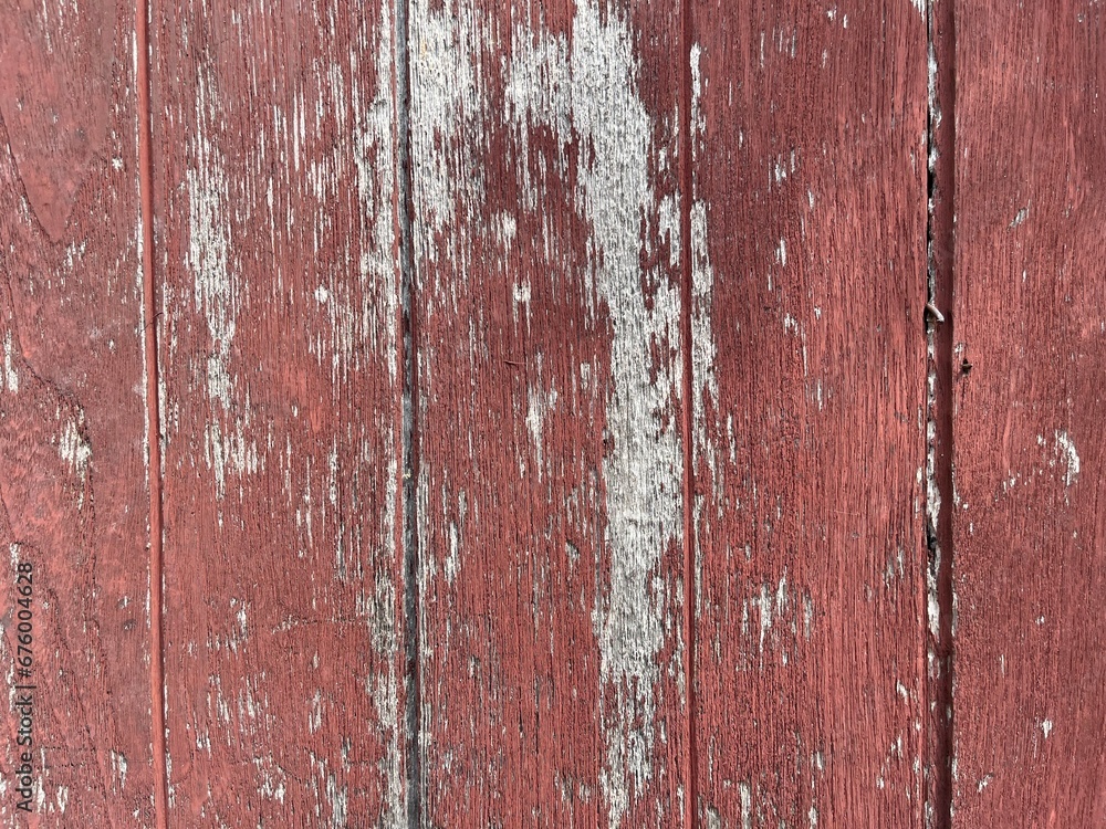 Naklejka premium wood texture old wood color red