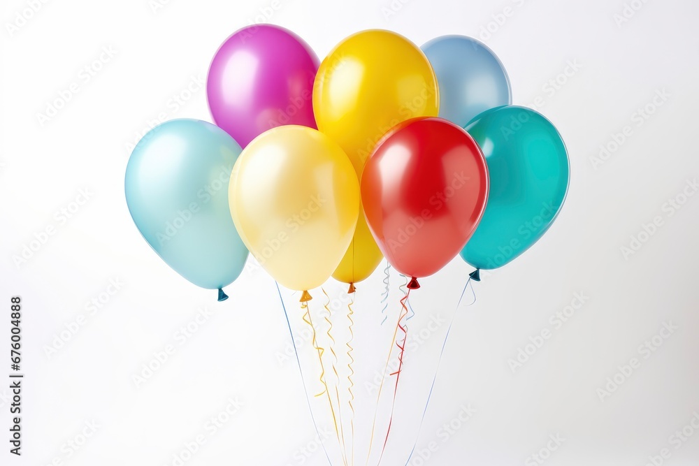 A Beautiful Array of Colorful Balloons Floating in the Air Created With Generative AI Technology A Beautiful Array of Colorful Balloons Floating in the Air Created With Generative AI Technology