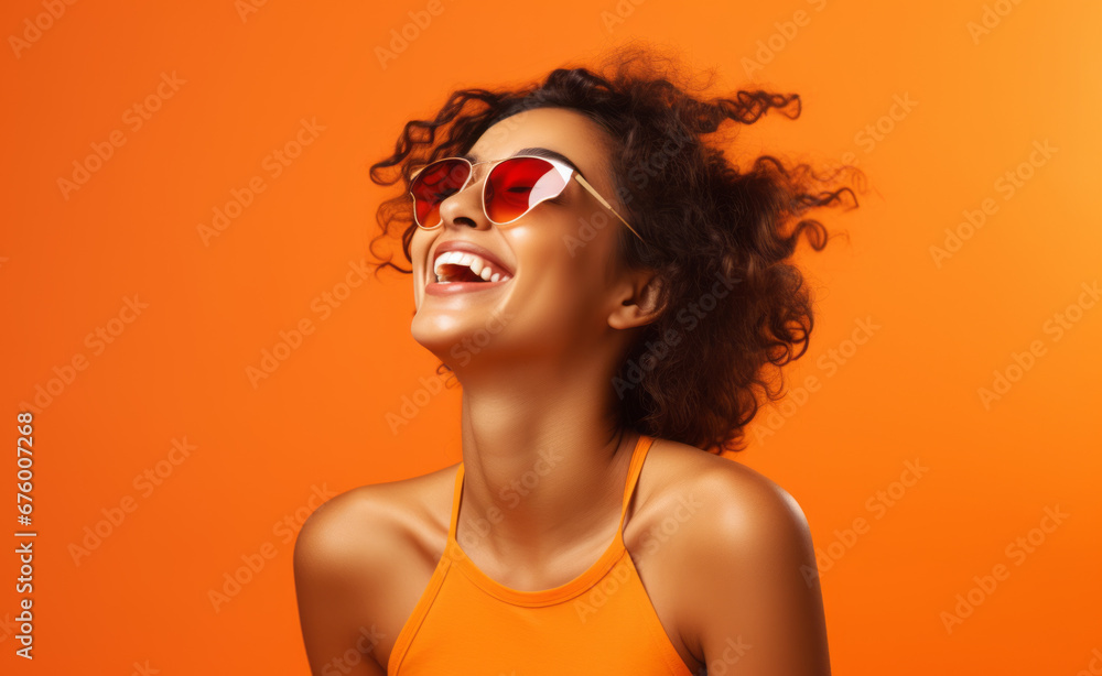 Happy smiling, laughing young trendy sexy curvy women in everyday clothing, fashion, having fun. Isolated on a plain background, Banner Happy smiling, laughing young trendy sexy curvy women in everyday clothing, fashion, having fun. Isolated on a plain background, Banner