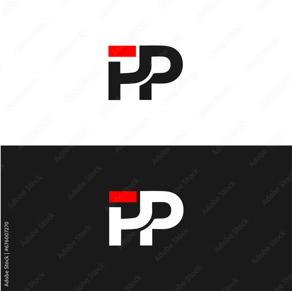 Obraz premium PH logo. P H design. White PH letter. PH, P H letter logo design. Initial letter PH linked circle uppercase monogram logo.