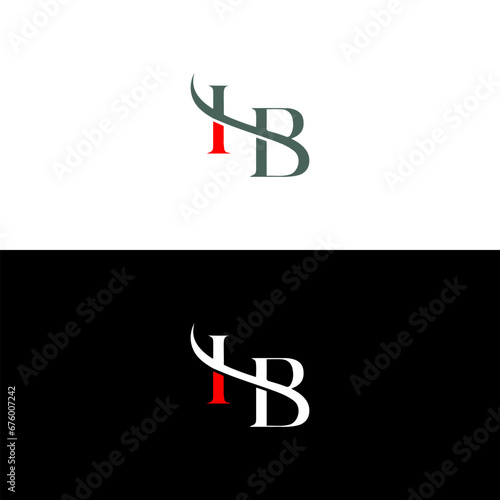 HB logo. H B design. White HB letter. HB, H B letter logo design. Initial letter HB linked circle uppercase monogram logo.