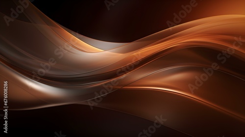 Dynamic Vector Background of transparent Shapes. Elegant Presentation Template in dark brown Colors