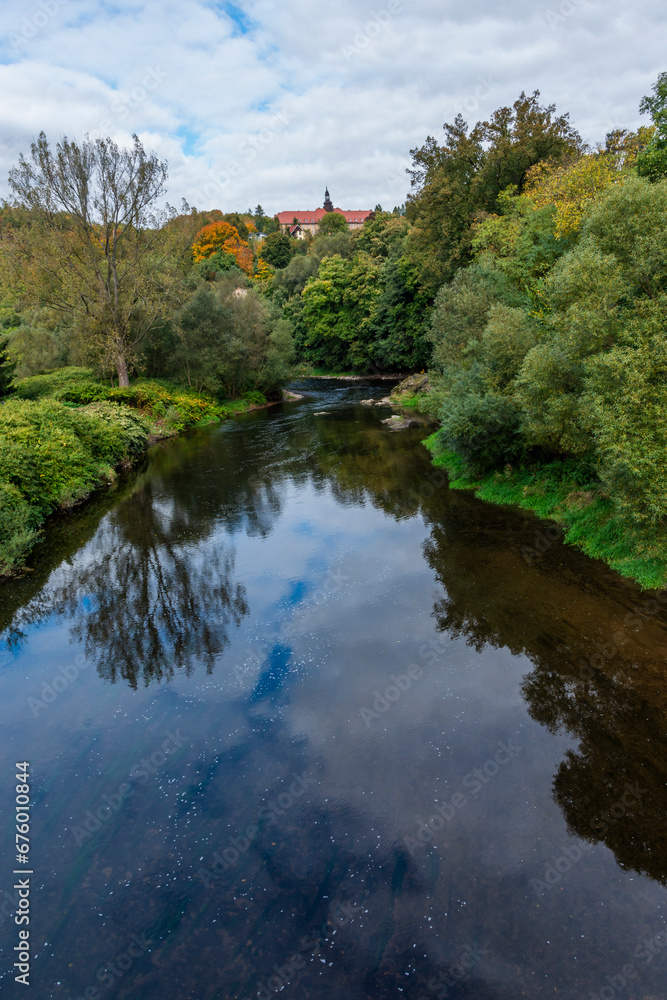 View from Stone bridge in Bardo - small town in 