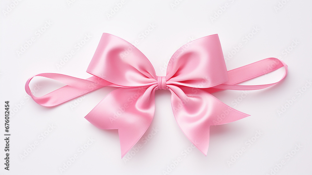 fio de laço rosa, fundo branco fio de laço rosa, fundo branco