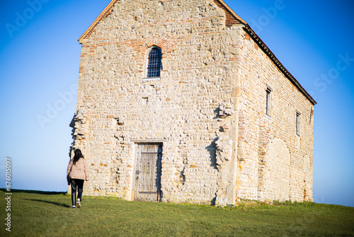 654 AD - St Peter-on-the-wall Chapel in Bradwell on Sea photo