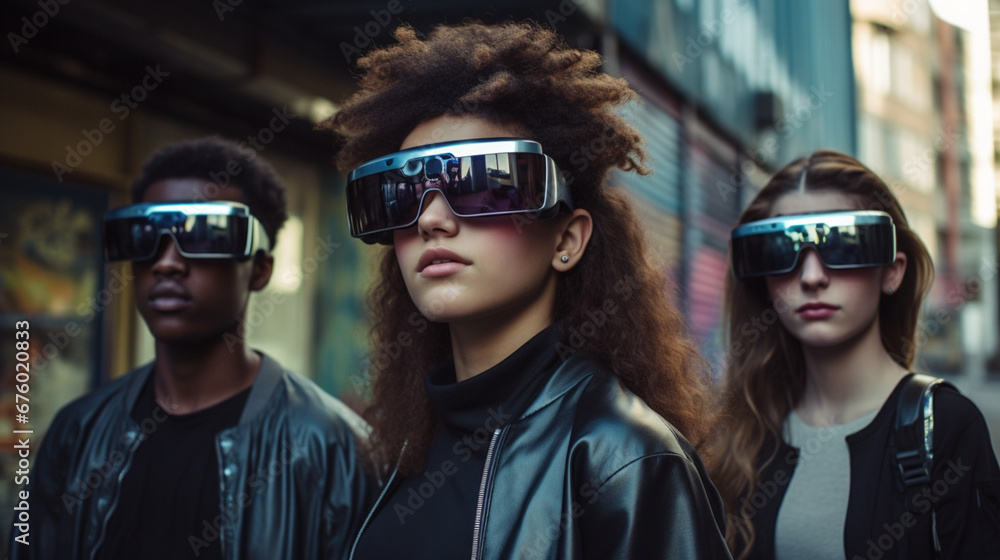 Person with sunglass VR Person with sunglass VR