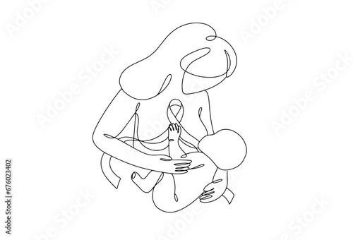 AIDS. Breast-feeding. One line