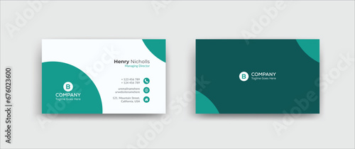 Modern Corporate Business Card Design Template