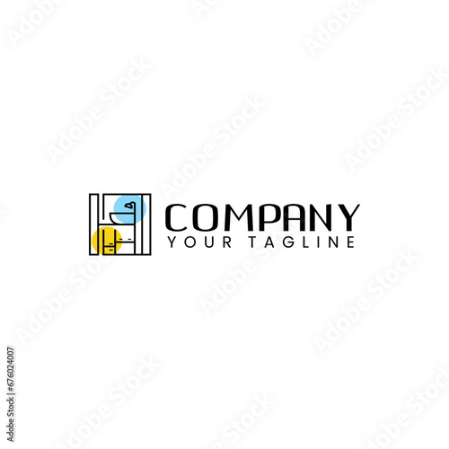 bathroom and kitchen renovation logo vector illustration