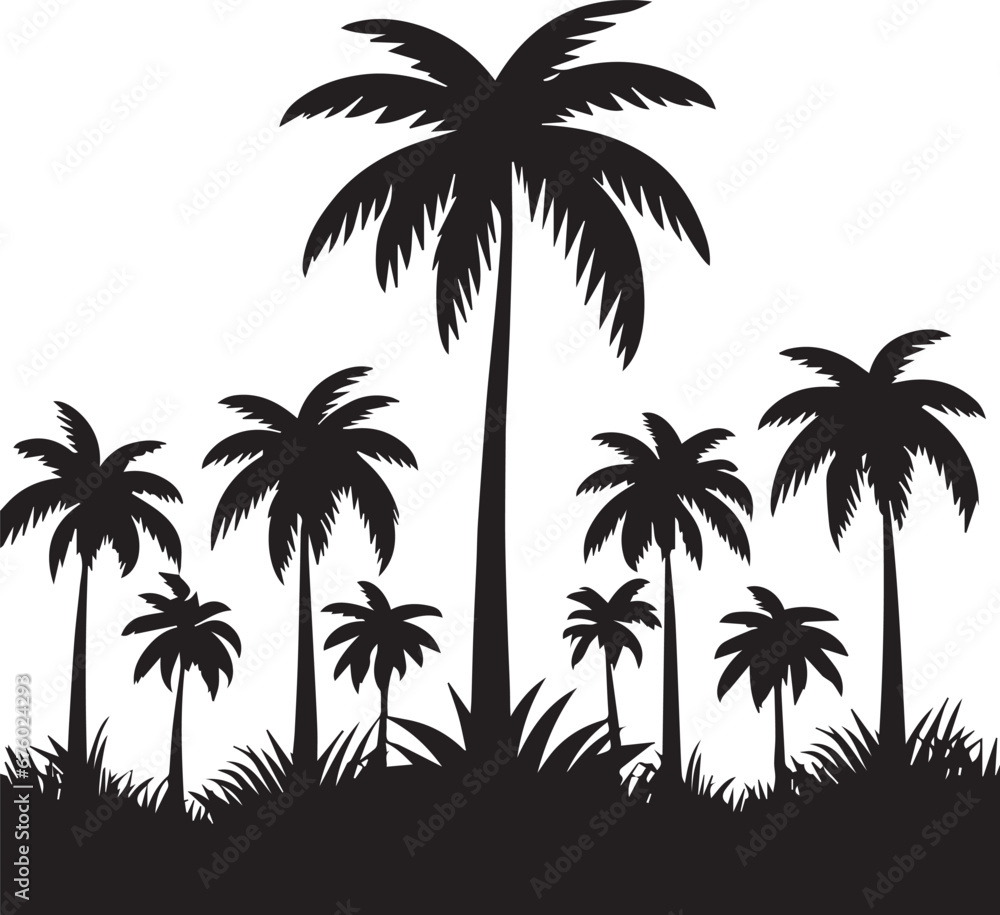 Palm Tree Silhouettes EPS Vector Palm Clipart Palm Collection Palm Tree Silhouettes EPS Vector Palm Clipart Palm Collection