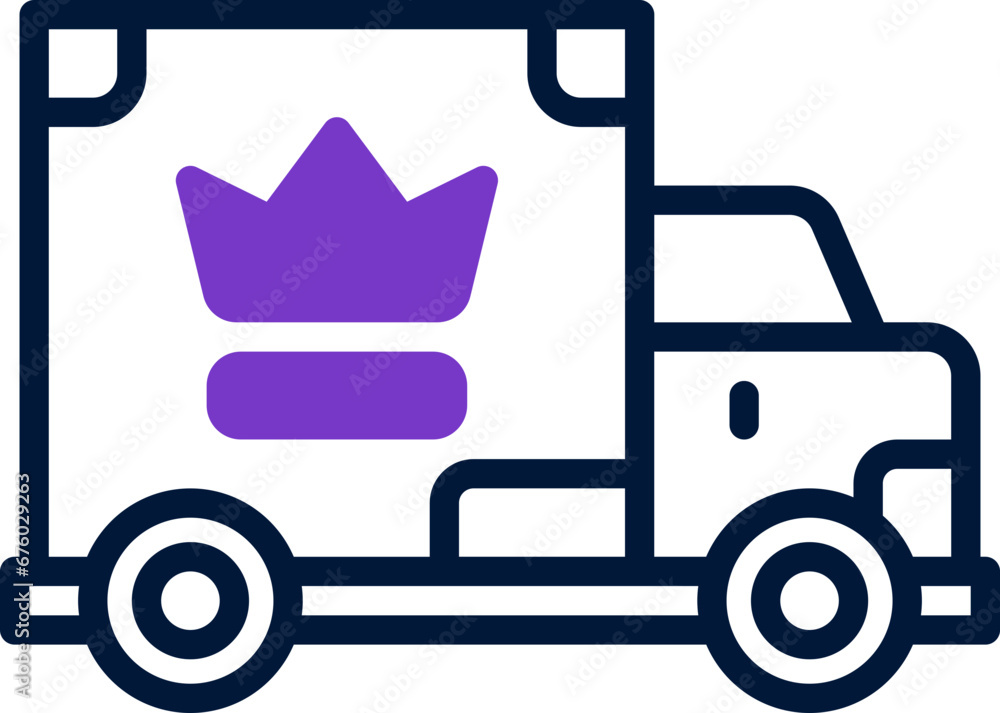 truck dual tone icon. vector icon for your website, mobile, presentation, and logo design. truck dual tone icon. vector icon for your website, mobile, presentation, and logo design.