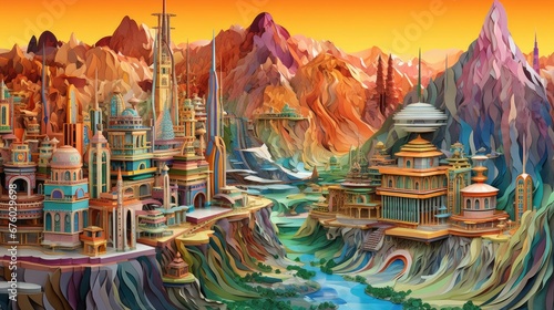 Fototapeta Naklejka Na Ścianę i Meble -  the wall at night