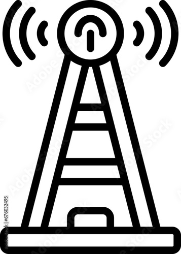 antenna line icon. vector icon for your website, mobile, presentation, and logo design.