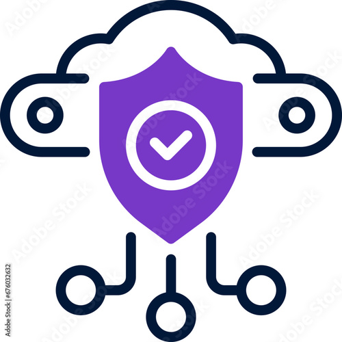 protection dual tone icon. vector icon for your website, mobile, presentation, and logo design.